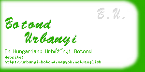 botond urbanyi business card